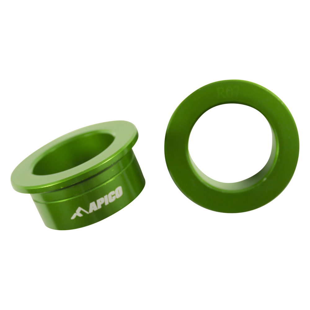 REAR WHEEL SPACER KAWASAKI KX125/250 03-08, KX250F/450F 04-26, KX250X/450X 21-26 GREEN